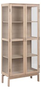 Labasa Bookcase 3 Shelves In White Pigmented Oiled Oak