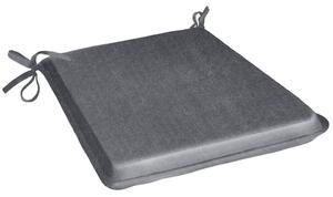Plain Water Resistant Outdoor Square Seat Pad 36cm x 36cm Grey
