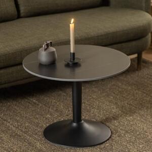 Macon Ceramic Coffee Table Round In Grantham Matt Black