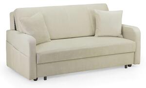 Palila Fabric 3 Seater Sofa Bed In Beige