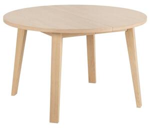 Alisto Wooden Dining Table Round In Oak White