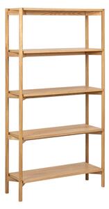 Barstow Wooden Bookcase With 4 Shelves In Oak