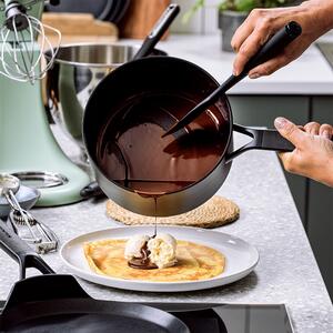 KitchenAid Classic Forged 20cm Open Saucepan Black