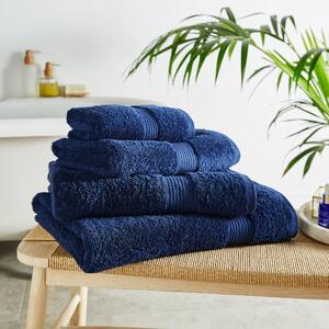 Hotel Egyptian Cotton Luxe Navy Towel Navy (Blue)