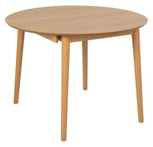 Malibu Extending Wooden Dining Table Round In Matt Oak