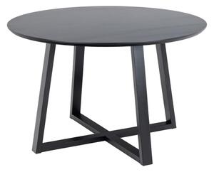 Malang Wooden Dining Table Round In Black