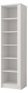 Oxnard Wooden Bookcase With 5 Shelves In Matt White