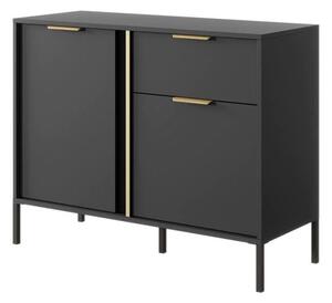 Lech Wooden Sideboard With 2 Doors 1 Drawer In Anthracite