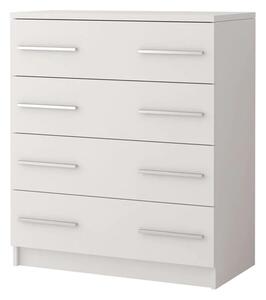 Oxnard Wooden Chest Of 4 Drawers In Matt White