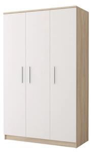 Oxnard Wooden Wardrobe With 3 Doors In Sonoma Oak