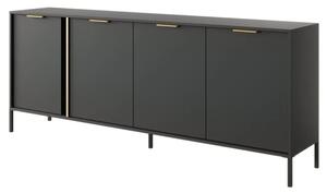 Lech Wooden Sideboard With 4 Doors In Anthracite