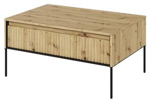 Trier Wooden Coffee Table With 1 Drawer In Artisan Oak