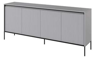 Trier Wooden Sideboard With 4 Doors In Matt Grey