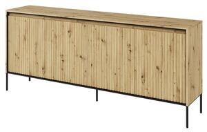 Trier Wooden Sideboard With 4 Doors In Artisan Oak