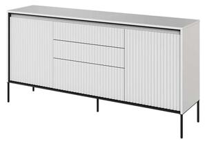 Trier Wooden Sideboard With 2 Doors 3 Drawers In Matt White