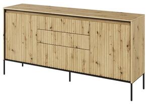 Trier Wooden Sideboard With 2 Doors 3 Drawers In Artisan Oak