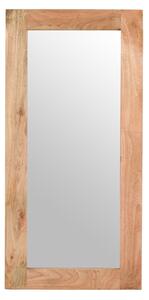 Salter Solid Mangowood Extra Long Wall Mirror In Rough Swan