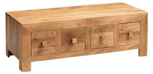 Tivat Mango Wood Coffee Table In Light Mahogany