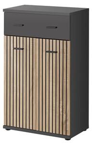 Moena Wooden Hallway Storage Cabinet 2 Doors In Anthracite