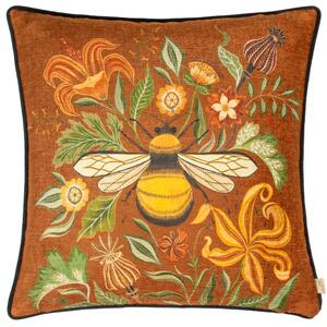 Evans Lichfield Bee Square Cushion Orange