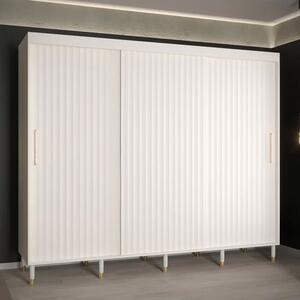 Adel I Wooden Wardrobe With 3 Sliding Doors 250cm In White