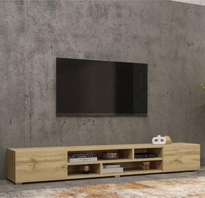 Citrus Wooden TV Stand With 2 Doors In Wotan Oak