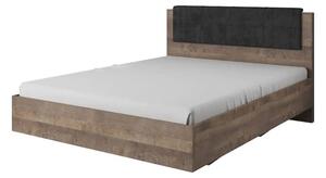 Akron Wooden King Size Bed In Grande Oak