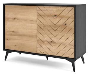 Douala Wooden Sideboard With 2 Doors In Evoke Oak