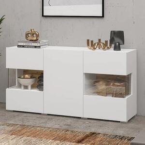 Azusa Wooden Sideboard With 3 Doors In Matt White