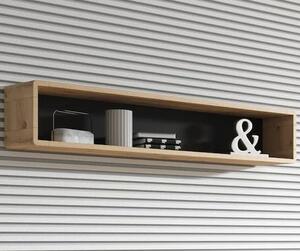 Altea Wooden Wall Shelf In Torus Oak