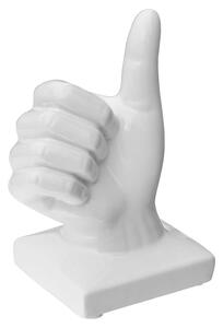 Wendy Ceramic Thumbs Up Sign Sculpture In White