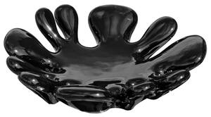 Yukon Ceramic Round Splash Dish In Black