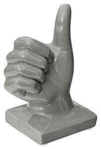 Wendy Ceramic Thumbs Up Sign Sculpture In Grey