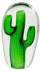 Bogota Glass Cactus Ornament Small In Green