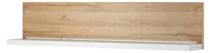 Belek Wooden Wall Shelf In Grandson Oak And Matt White