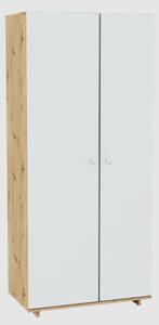 Madera Wooden Wardrobe 2 Doors In Artisan Oak And Alpine White