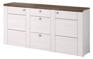 Leon Wooden Sideboard With 2 Doors 3 Drawers In Sibiu Oak