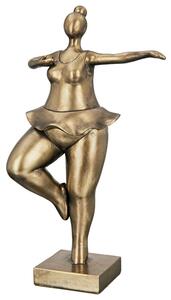 Ocala Polyresin Ballerina Babsy Sculpture II In Gold