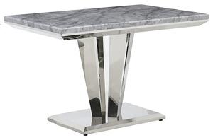 Rouen Marble Dining Table Rectangular In Grey