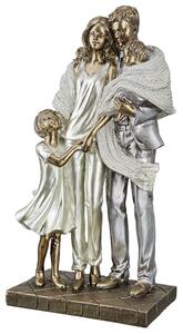 Ocala Polyresin Family Happiness Sculpture I In Gold