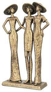 Ocala Polyresin Three Divas Sculpture In Gold