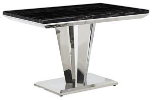 Rouen Marble Dining Table Rectangular In Black