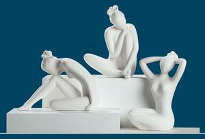 Moline Ceramics Beauties Sculpture In White