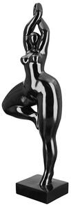 Terrell Polyresin Ballerina Sculpture In Black