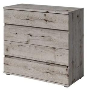 Terni Wooden Chest Of 4 Drawers In Wellington Oak