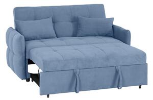 Canton Fabric Sofa Bed In Blue