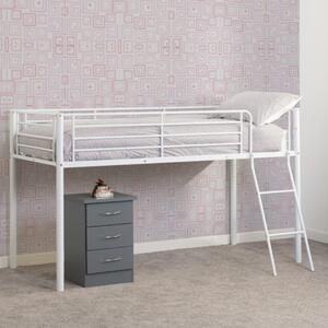 Kyoto Metal Mid Sleeper Bunk Bed In White