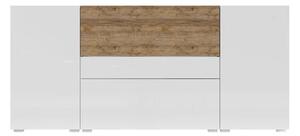 Pacific Gloss Sideboard Large 2 Doors 1 Drawer In White Oak