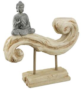 Ocala Polyresin Tealighth Buddha Sculpture In Grey