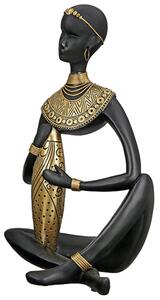 Ocala Polyresin Amari II Sculpture In Black And Gold